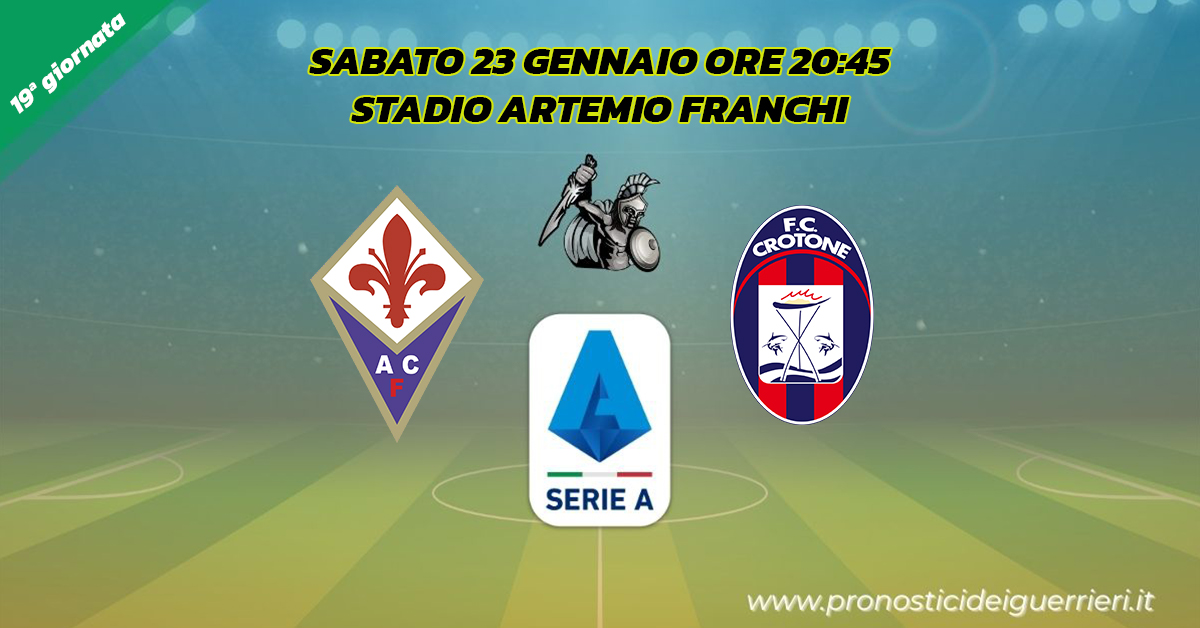 fiorentina crotone serie a 19 giornata 23 gennaio 2021 fiorentina crotone serie a 19 giornata 23 gennaio 2021