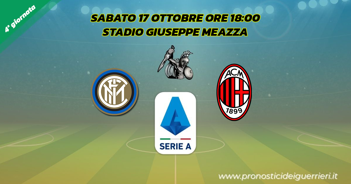 Inter-Milan: Pronostico 4^ Giornata Serie A (17 Ottobre 2020)