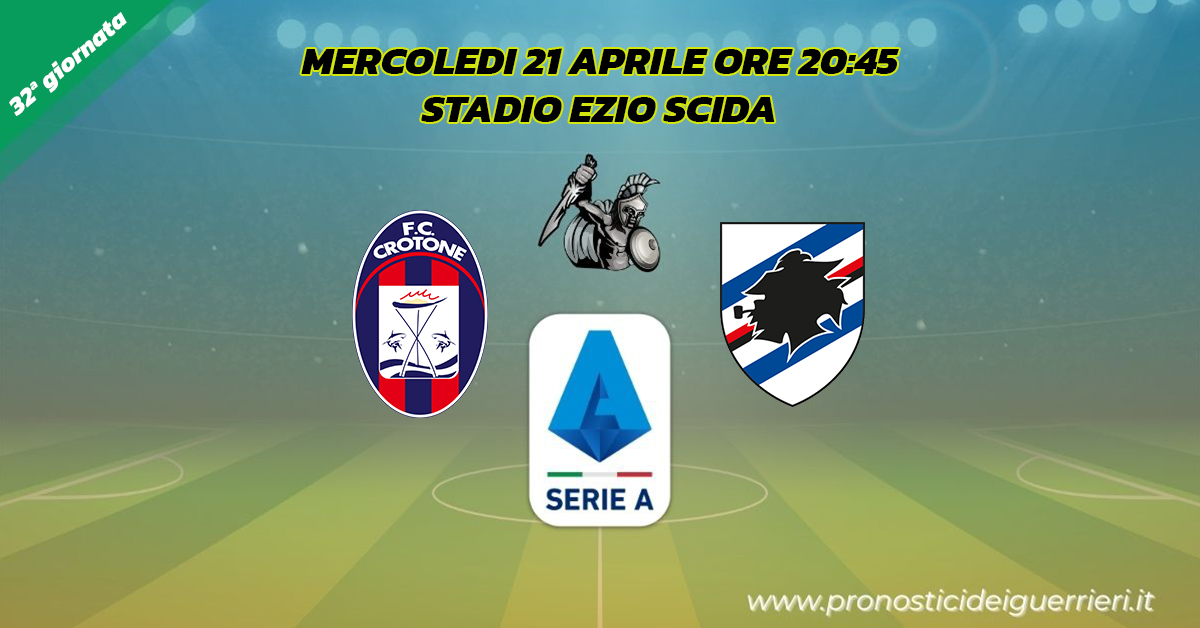 crotone sampdoria serie a 32 giornata 21 aprile 2021 crotone sampdoria serie a 32 giornata 21 aprile 2021