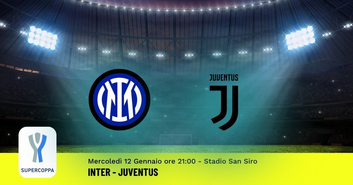 supercoppa italiana pronostico inter Juventus 12 gennaio 2022