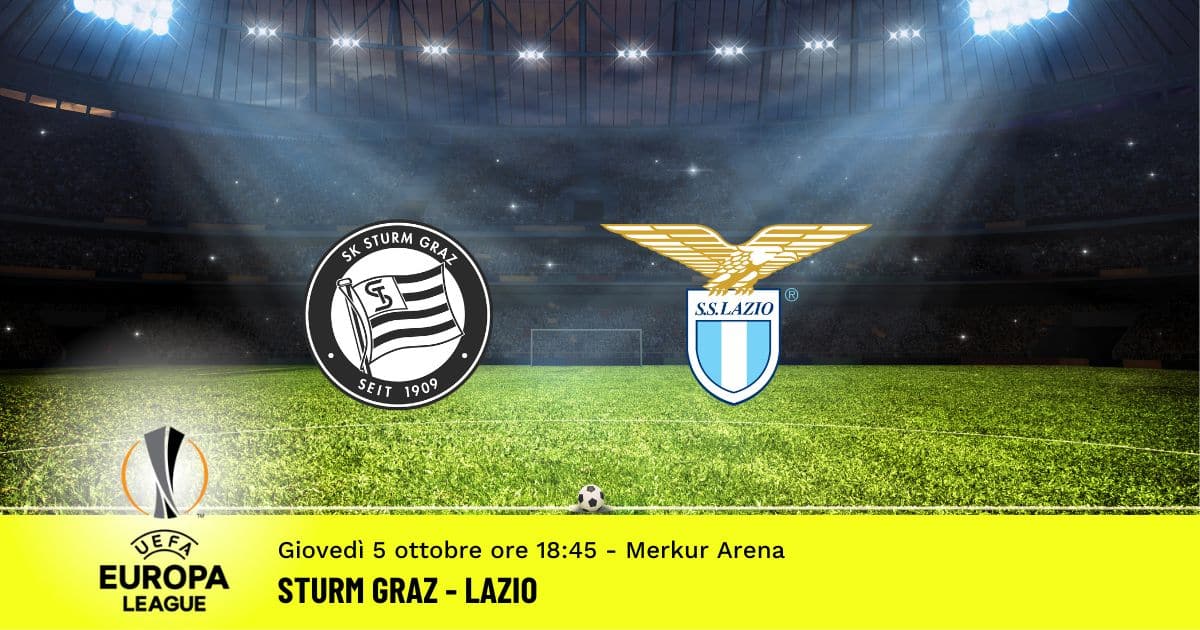 sturm-graz-lazio-3-giornata-europa-league-6-ottobre-2022