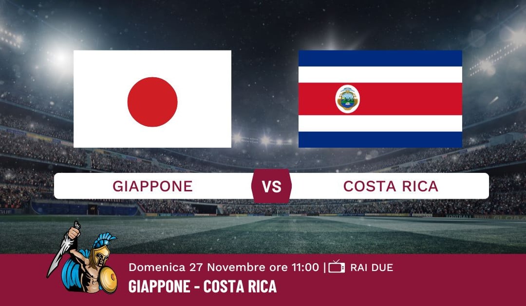 Pronostico Giappone-Costa Rica, Mondiali Qatar 2022, Info e Quote