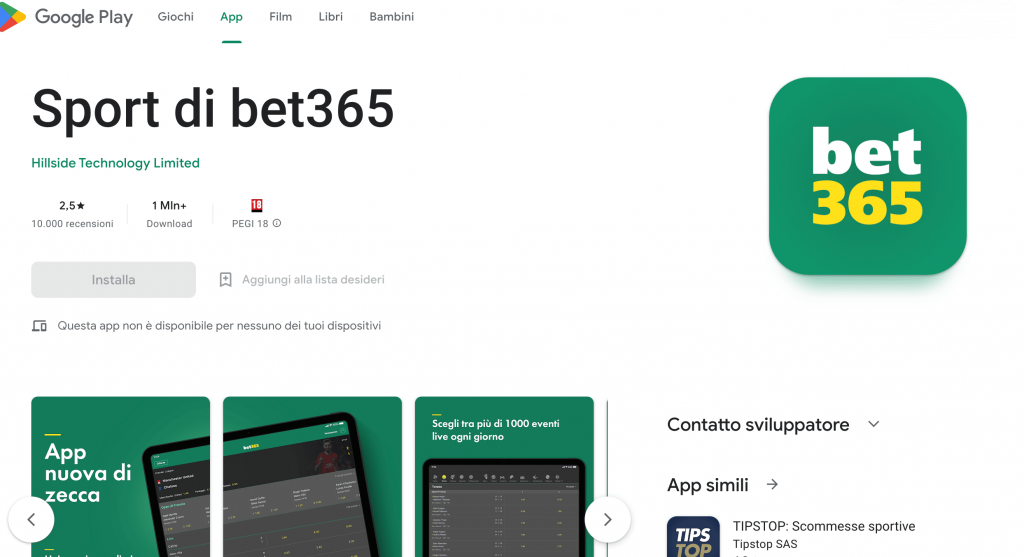 play store bet365