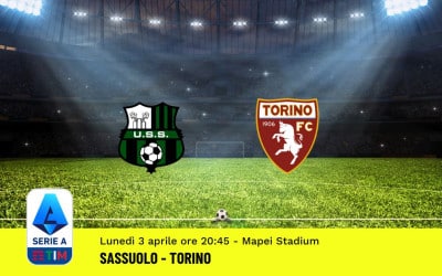 Pronostico Sassuolo-Torino, 28ª Giornata Serie A: Info, Quote, Giocate Consigliate