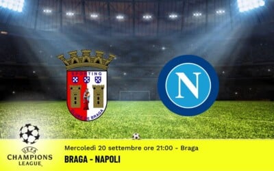 Braga-Napoli, Champions League: diretta tv, formazioni e pronostici