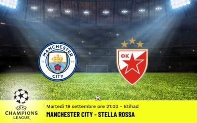 Manchester City-Stella Rossa, Champions League: diretta tv, formazioni e pronostici