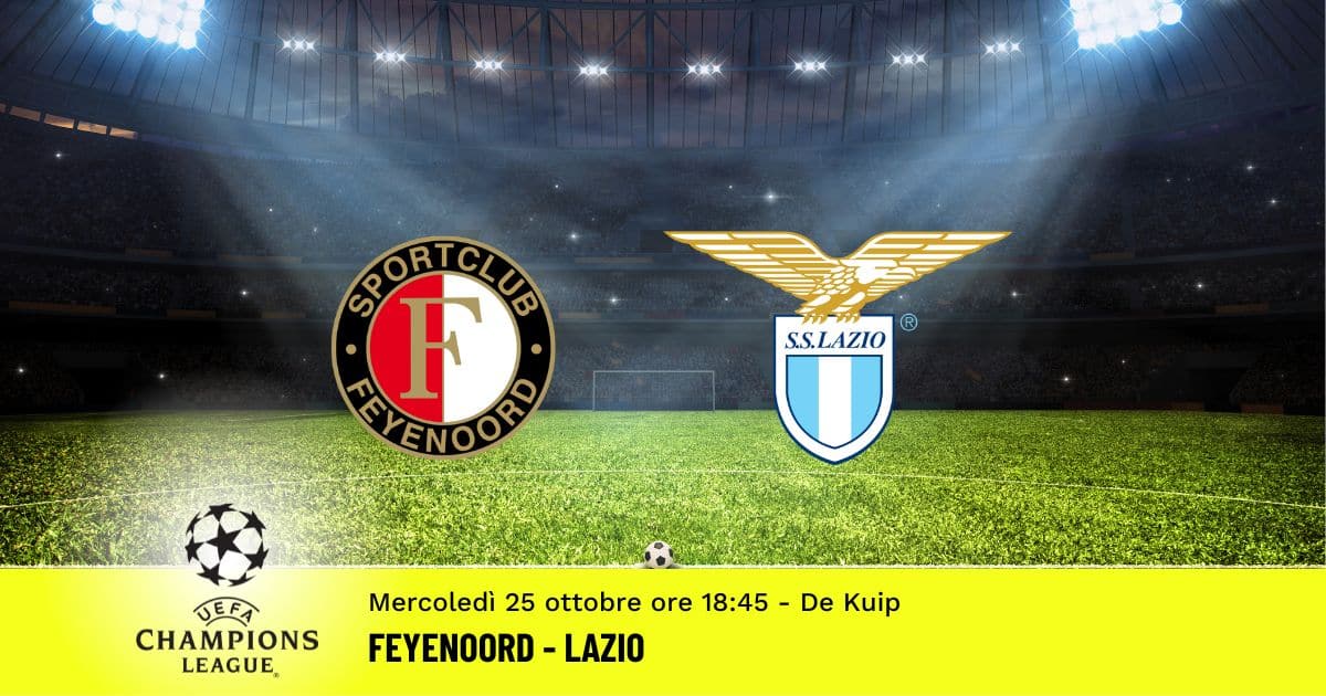 feyenoord-lazio-champions-league-25-ottobre-2023