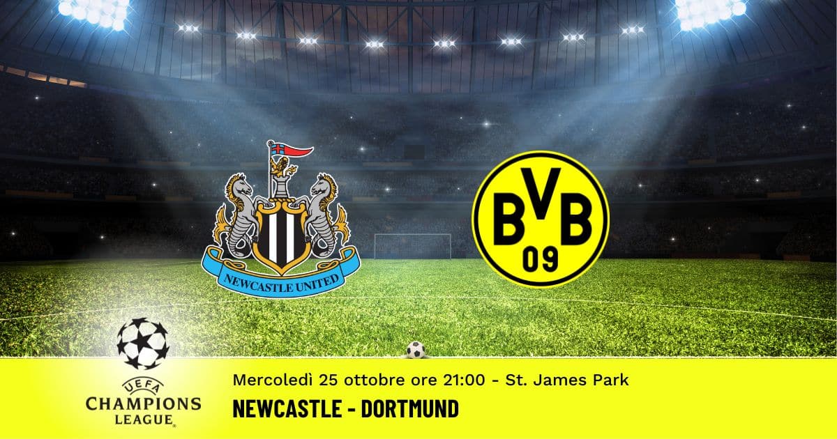 newcastle-dortmund-champions-league-25-ottobre-2023