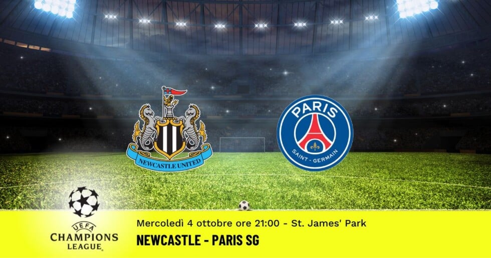 Newcastle-Paris SG: Pronostico Champions League 04.10.2023