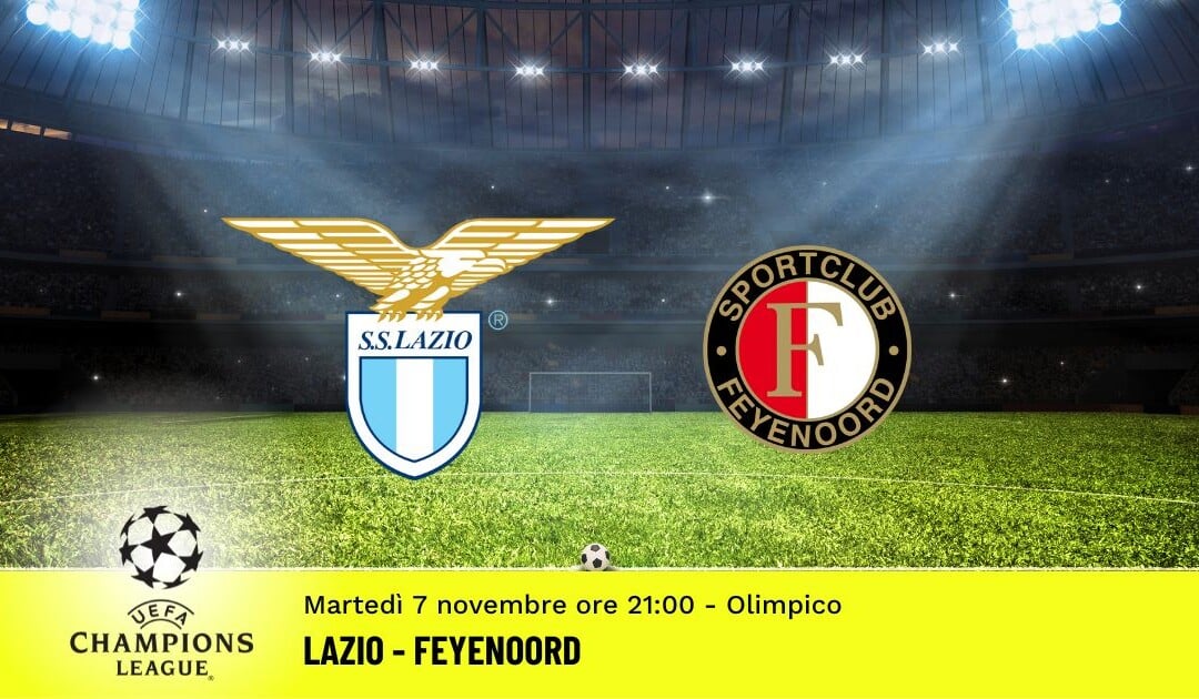 Lazio-Feyenoord, Champions League: diretta tv, formazioni e pronostici