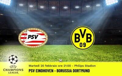 Psv Eindhoven-Dortmund, Champions League: diretta tv, formazioni e pronostici