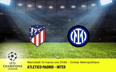 Atletico Madrid-Inter, Champions League: diretta tv, formazioni e pronostici