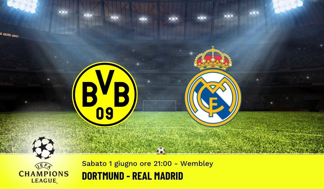 Finale Champions League: il Pronostico su Dortmund-Real Madrid del 01.06.2024