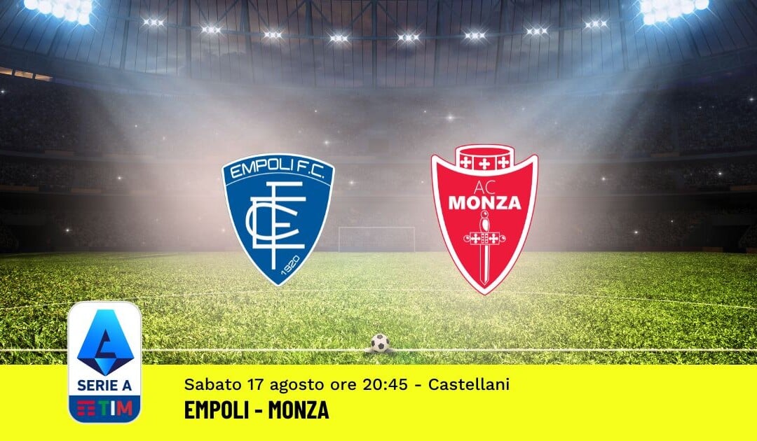 Pronostico Empoli-Monza, 1ª Giornata Serie A: Info, Quote e Scommesse