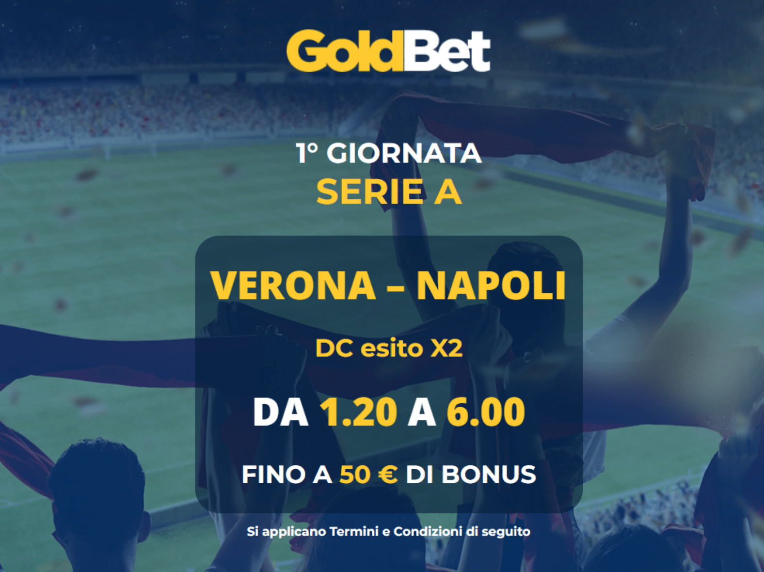 verona napoli quota maggiorata 1a serie a