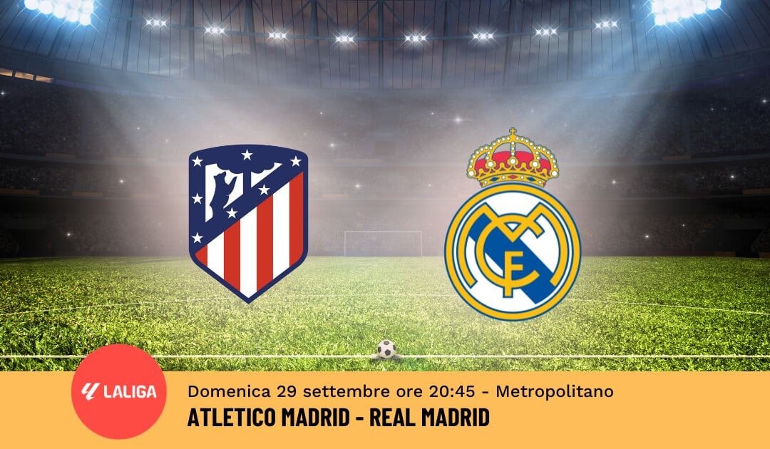 Pronostico Atletico-Real Madrid, 8ª Giornata Liga: Info, Quote e Scommesse