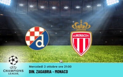 Din. Zagabria-Monaco, Pronostico Champions 02.10.2024