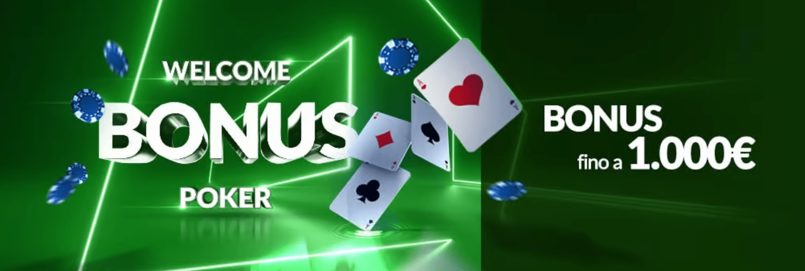 Bonus di benvenuto eurobet poker