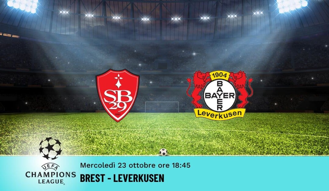 Brest-Leverkusen, Pronostico Champions 23.10.2024