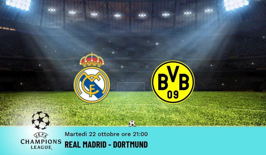 Real Madrid-Dortmund, Pronostico Champions 22.10.2024