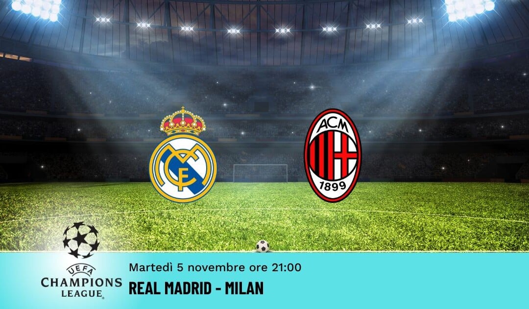 Real Madrid-Milan, Pronostico Champions 05.11.2024