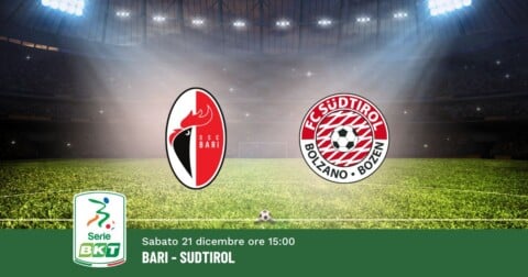 Pronostico Bari-Sudtirol: 18ª Giornata Serie B 21.12.2024