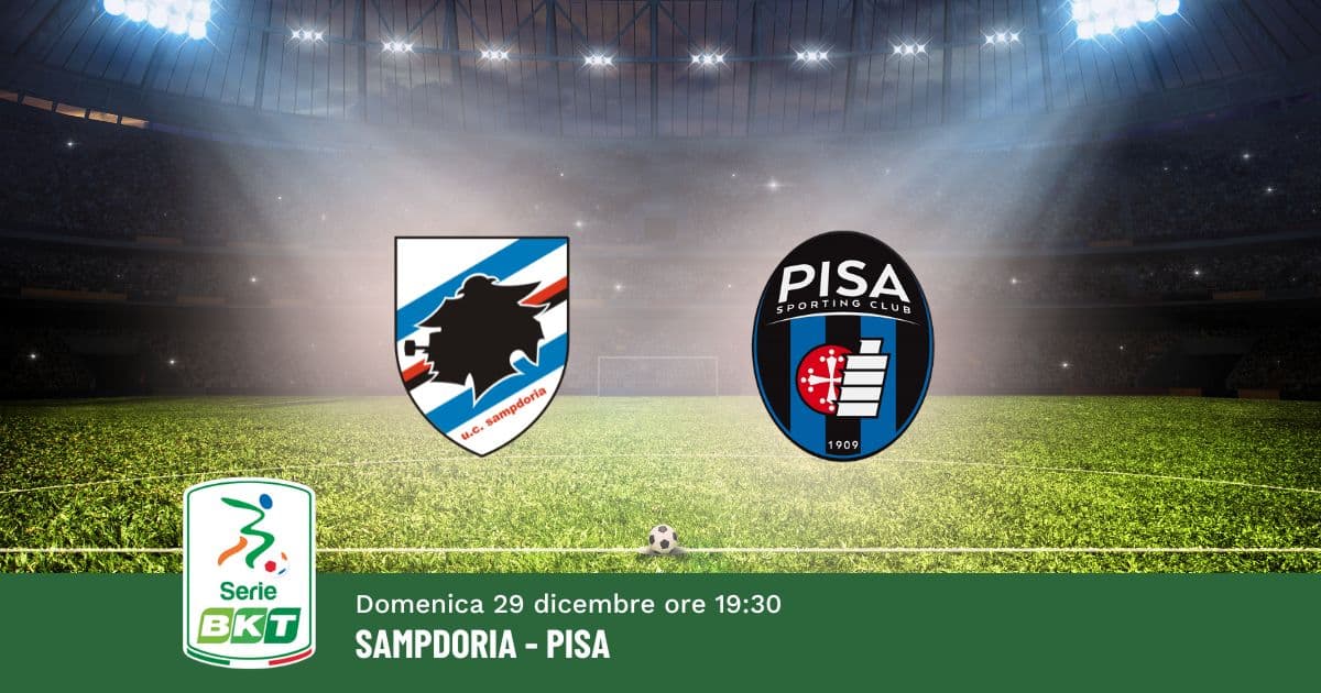 pronostico-sampdoria-pisa-20-giornata-serie-b-29-dicembre-2024