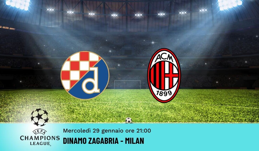 Din. Zagabria-Milan, Pronostico Champions 29.01.2025