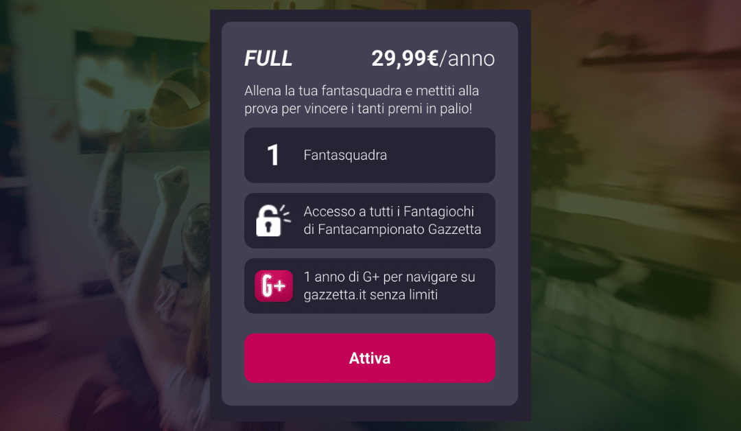 Abbonamento full Fantagazzetta