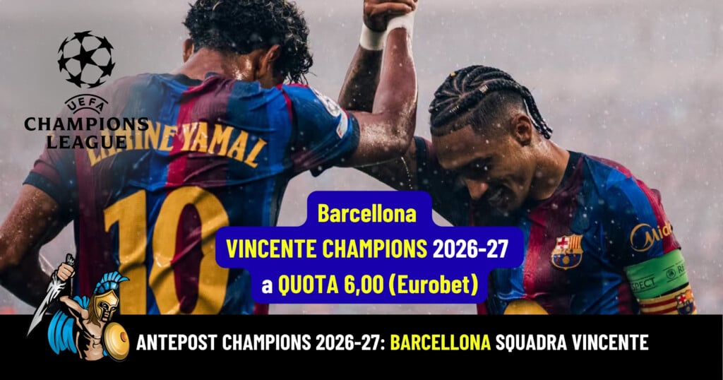 squadra vincente champions league 2026-27 barcellona