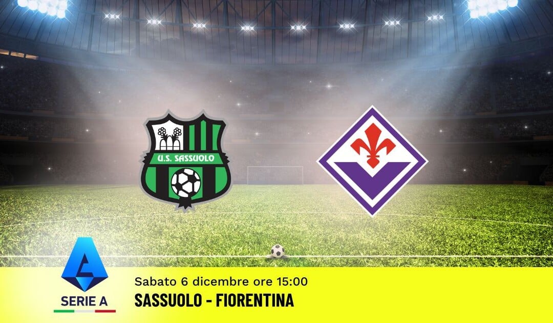 Pronostico Sassuolo-Fiorentina, 14ª Giornata Serie A: Info, Quote e Scommesse