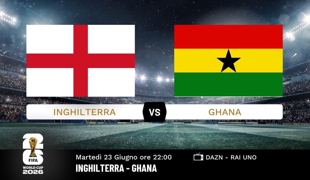 Pronostico Inghilterra-Ghana 23 giugno 2026: analisi, quote e risultato esatto