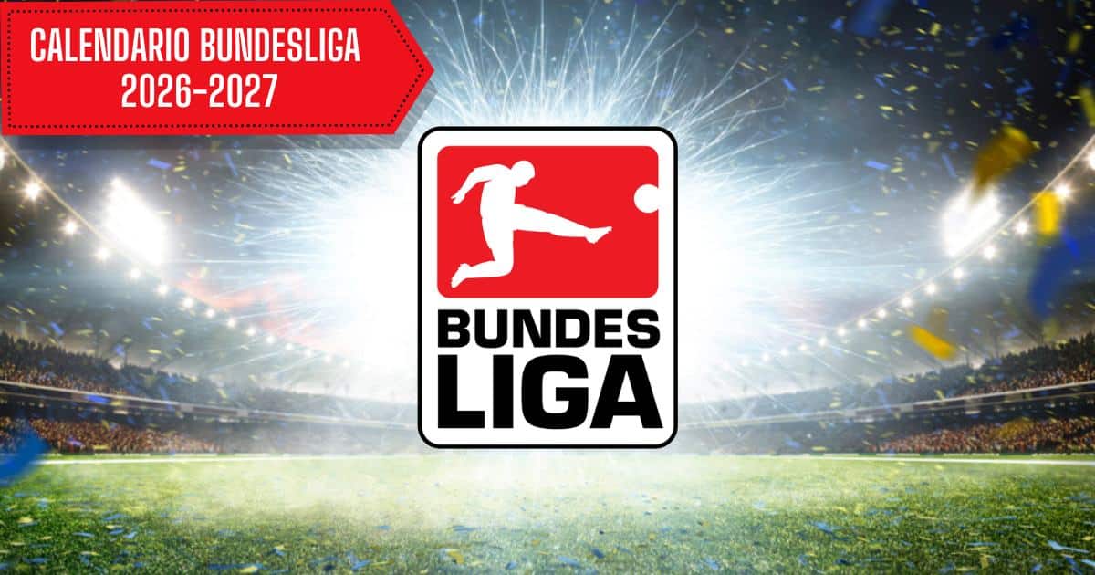 Calendario Bundesliga 2026-2027 con il logo ufficiale della Bundesliga Calendario Bundesliga 2026-2027 con il logo ufficiale della Bundesliga
