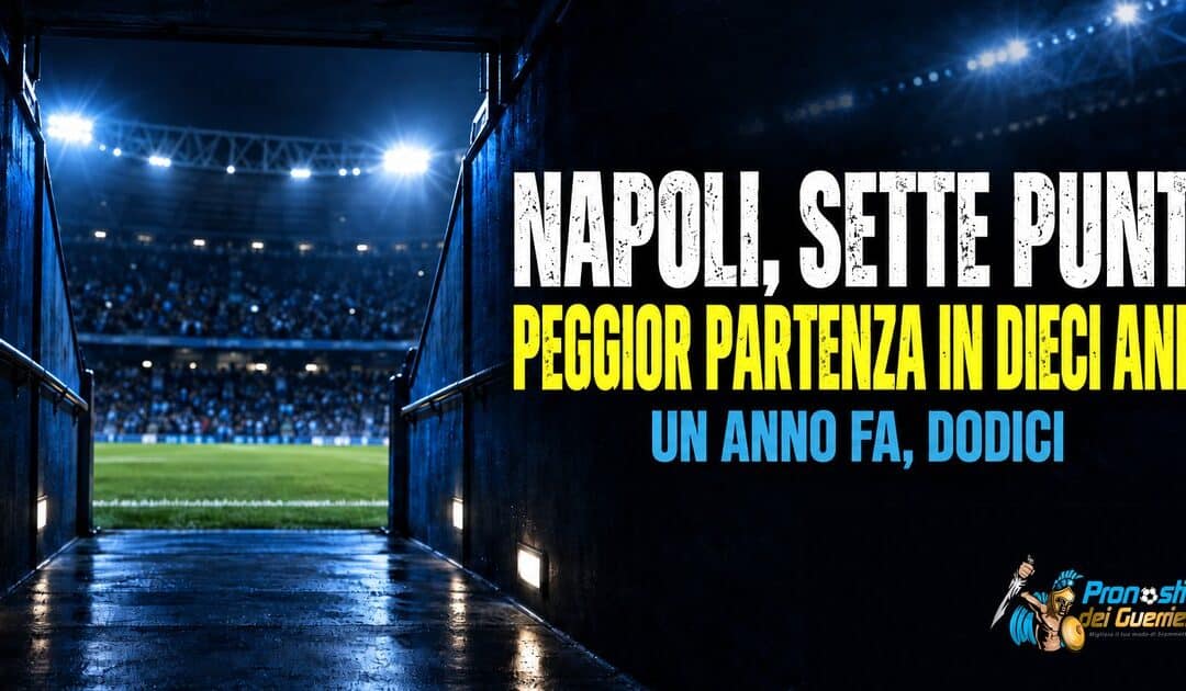 Napoli, 7 punti in 5 giornate: la partenza peggiore degli ultimi dieci anni