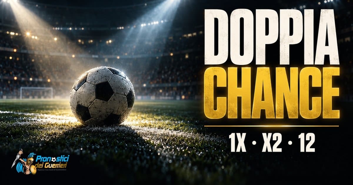 Doppia chance: 1X, X2 e 12 Doppia chance: 1X, X2 e 12